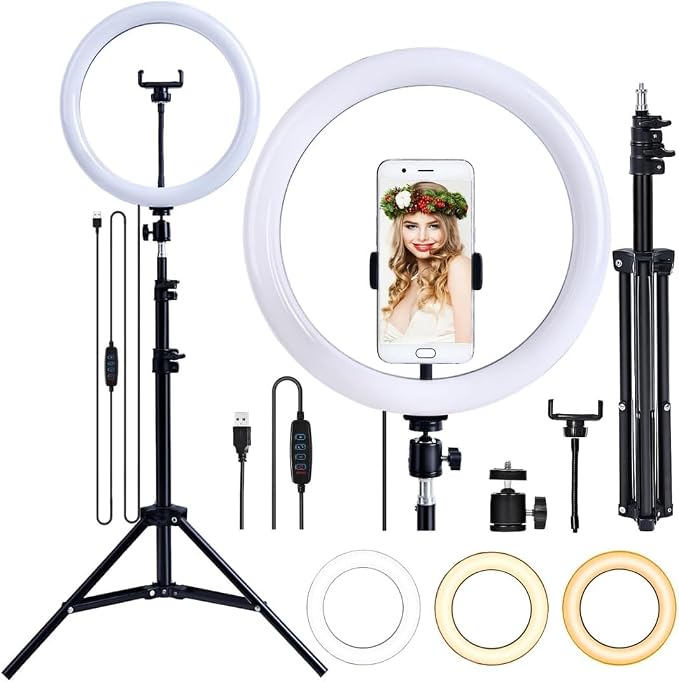 ring light com tripé